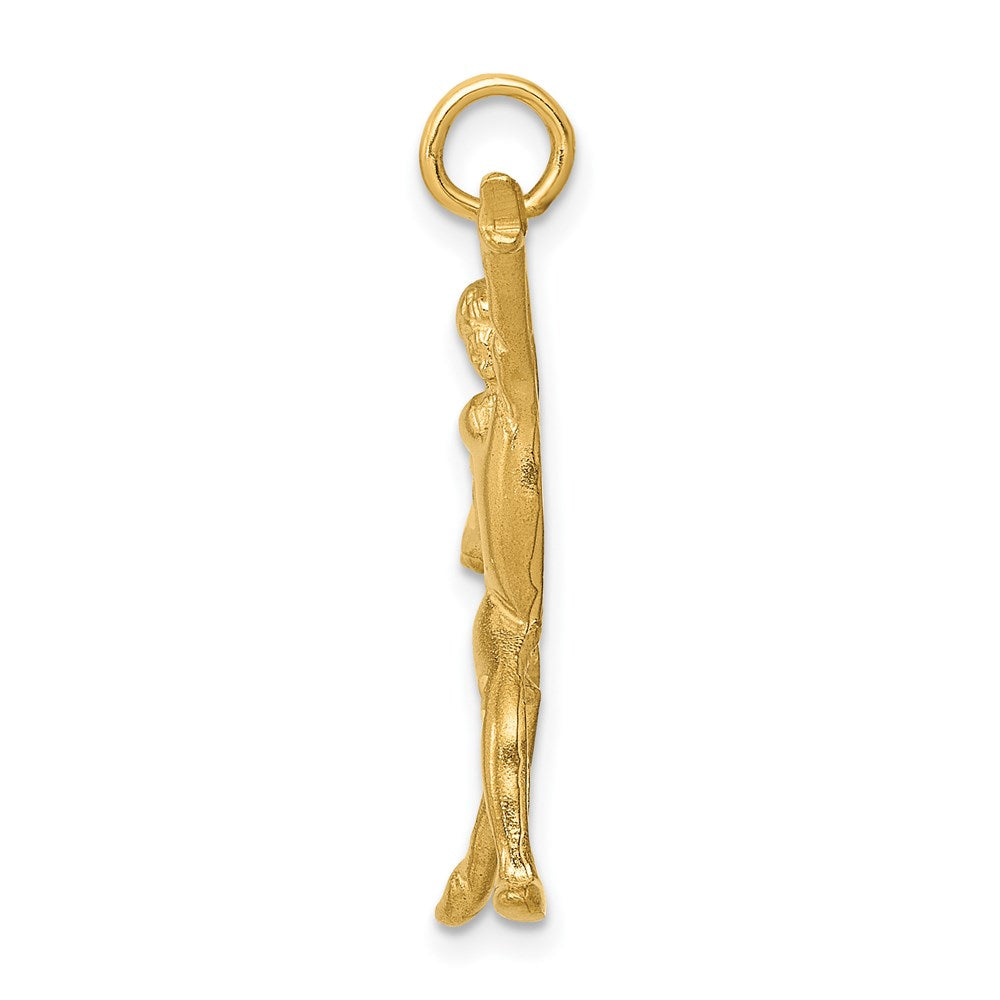 14K Gelbgold Turnerin-Charm