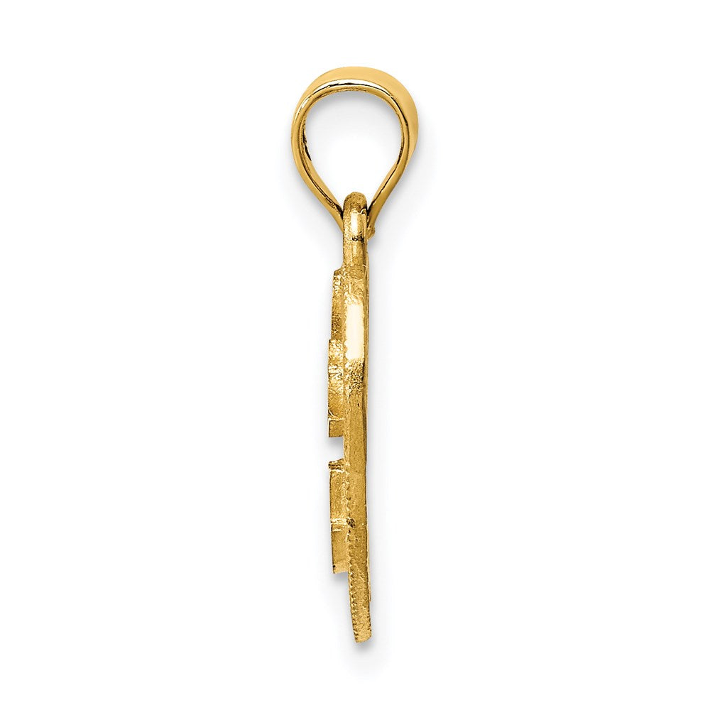 14K Gelbgold Herz-Anhänger