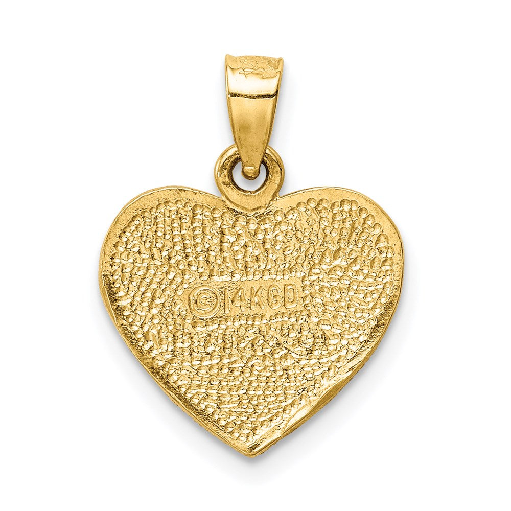 14K Gelbgold Herz-Anhänger