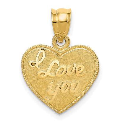 14K Gelbgold Herz-Anhänger