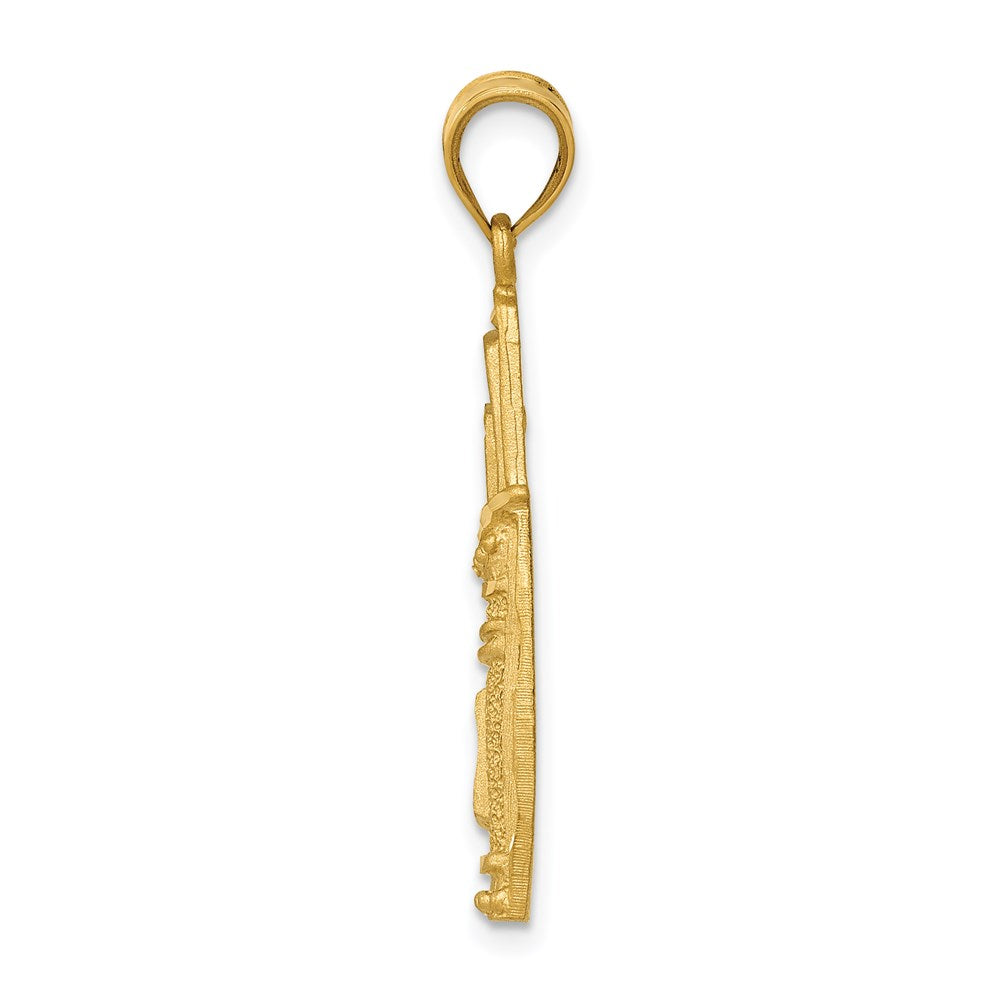 14K Gelbgold Golftaschen-Charm
