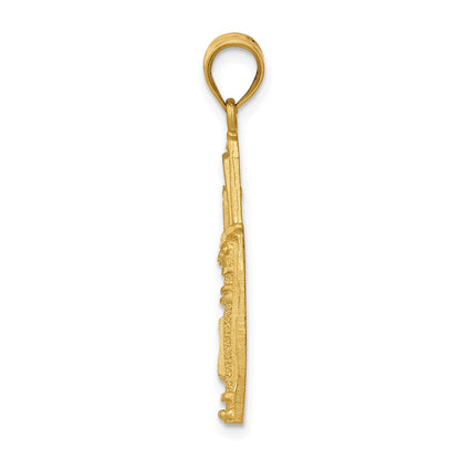 14K Gelbgold Golftaschen-Charm