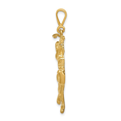14K Gelbgold Anhänger „Golferin“