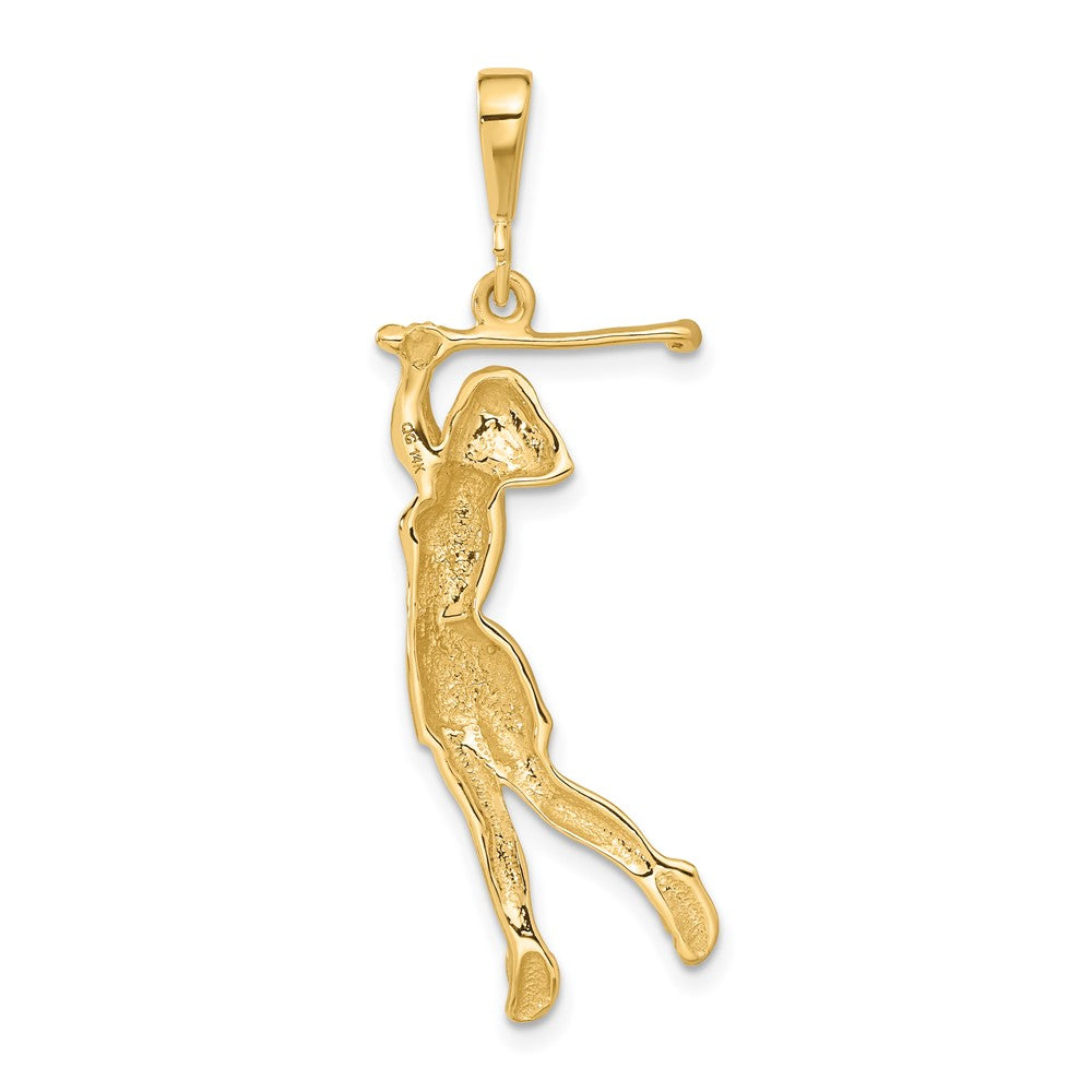 14K Gelbgold Anhänger „Golferin“