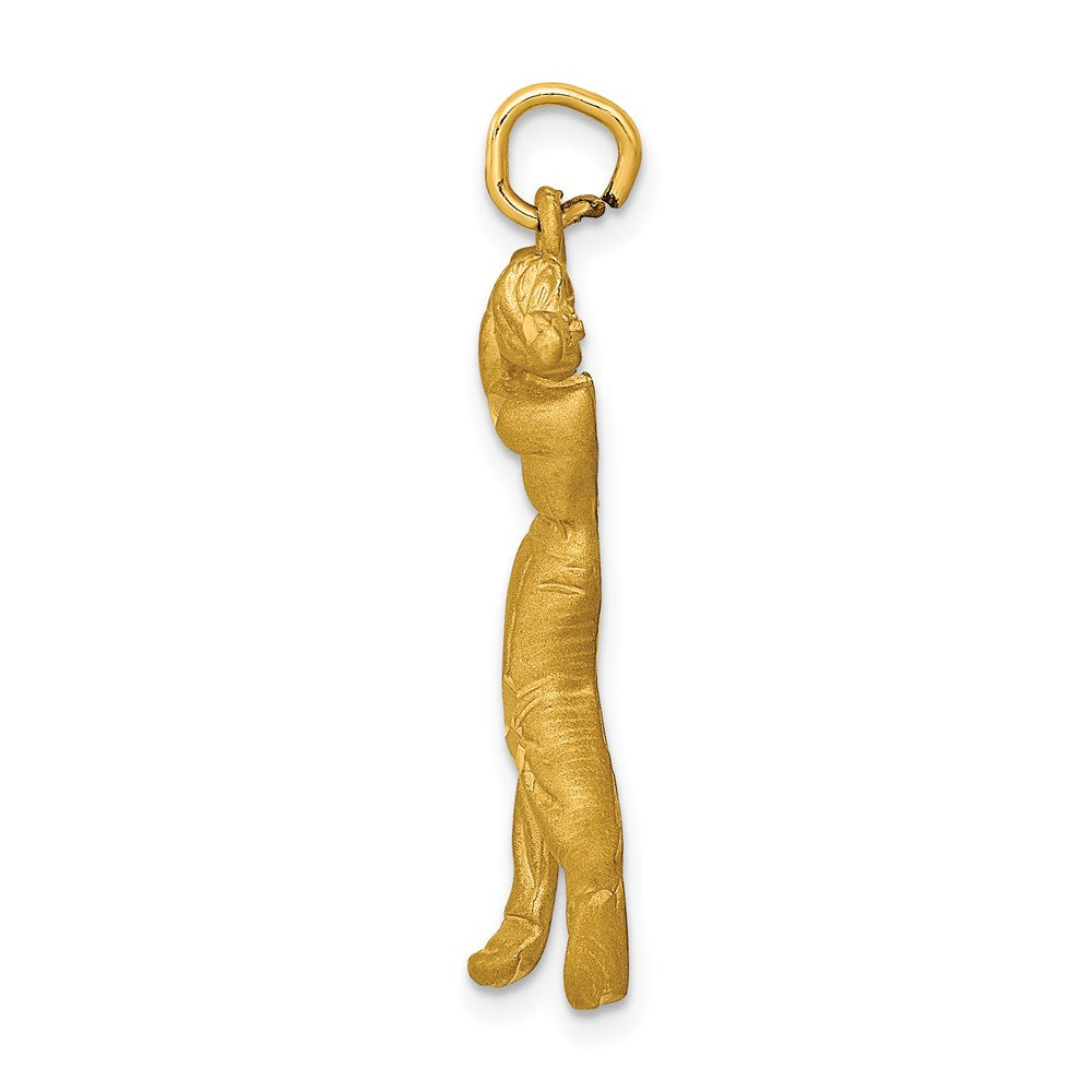 14K Gelbgold Golfer-Charm (Herren)