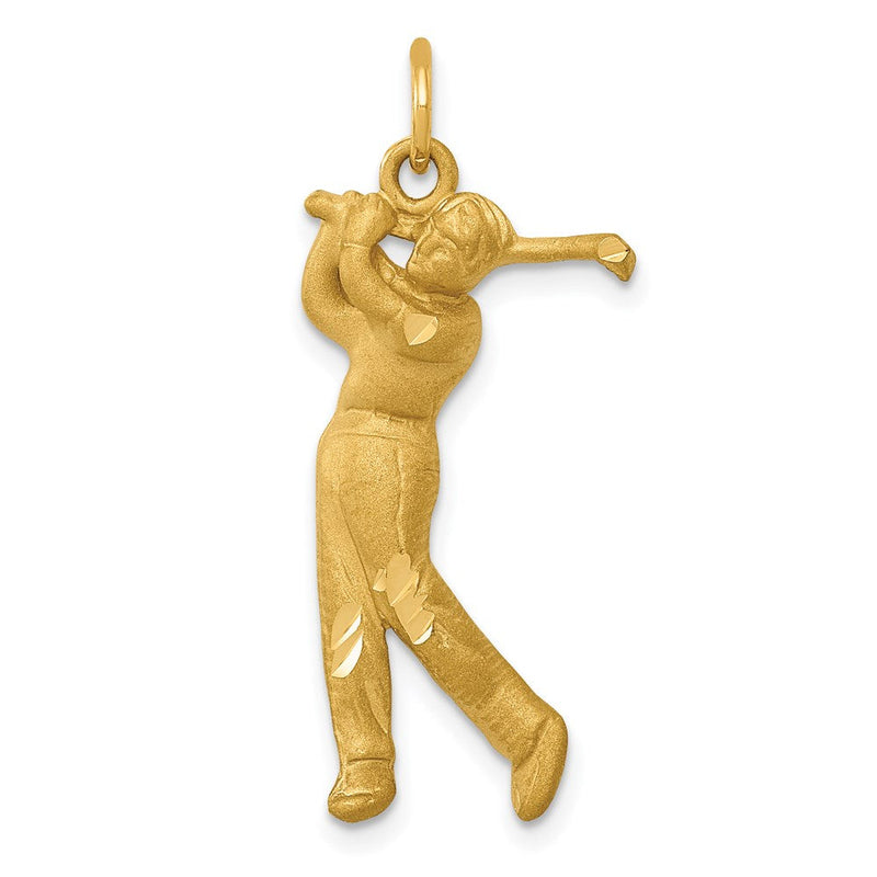 14K Gelbgold Golfer-Charm (Herren)