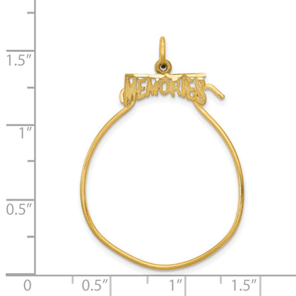14K Gelbgold Memories Charm Halter