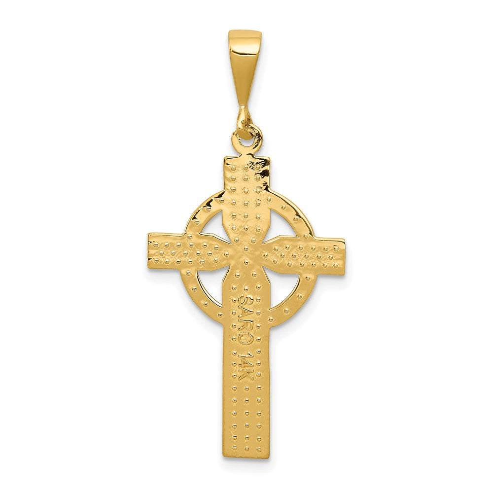 14K Gelbgold Keltisches Kreuz Anhänger