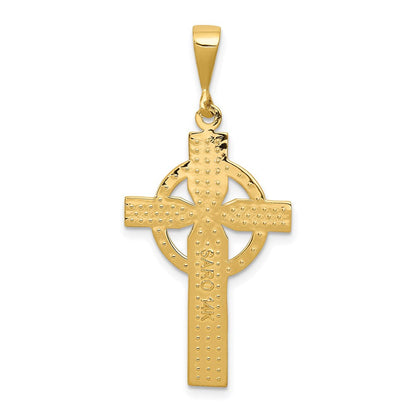 14K Gelbgold Keltisches Kreuz Anhänger