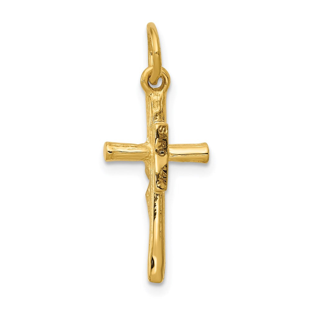 14K Gelbgold Kruzifix Charm