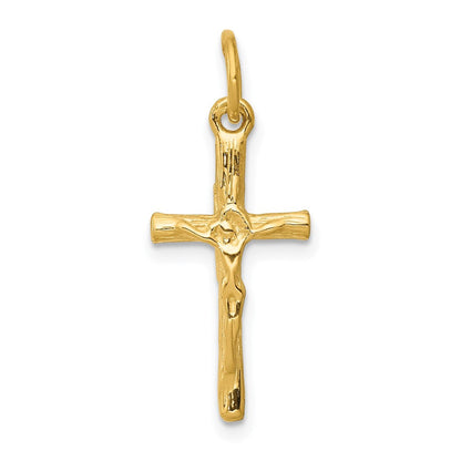 14K Gelbgold Kruzifix Charm