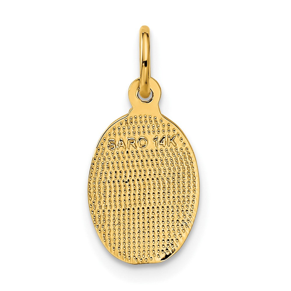 14K Gelbgold Saint Christopher Medaille Charm