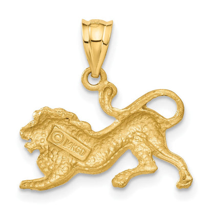 14K Gelbgold Löwe-Charm