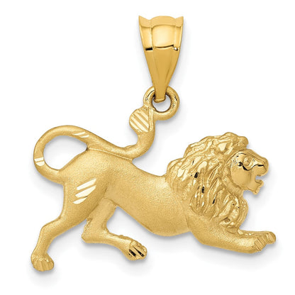 14K Gelbgold Löwe-Charm