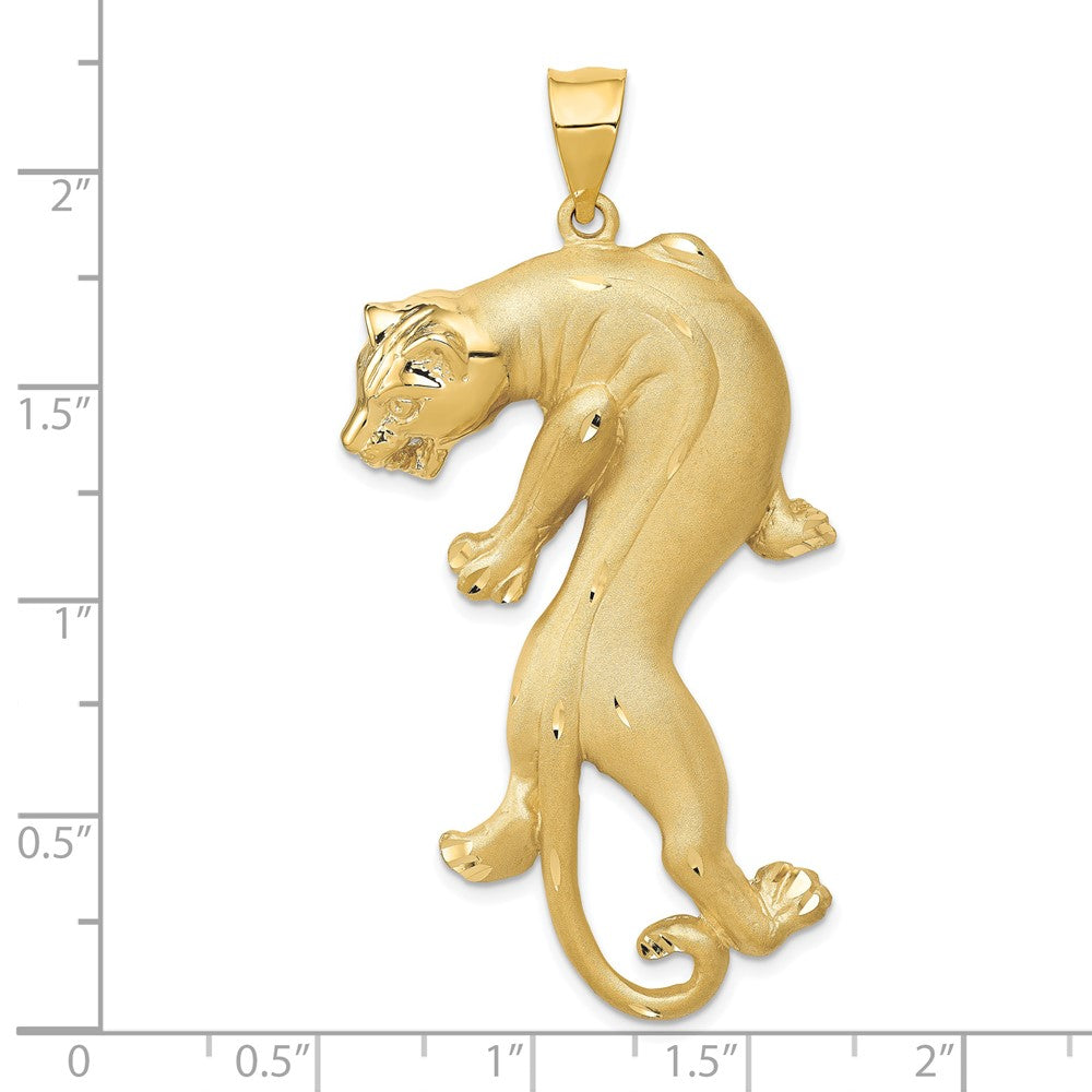 14K Gelbgold Panther-Anhänger
