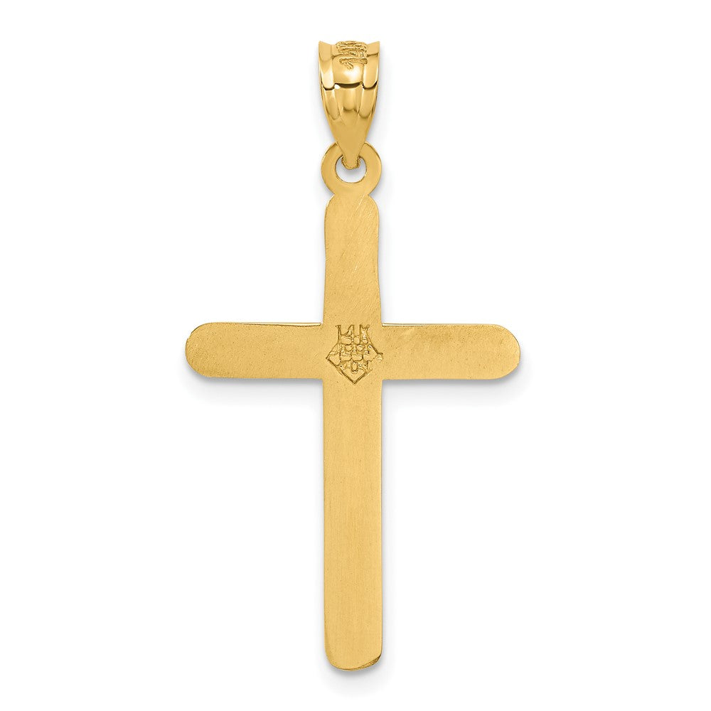 14K Gelbgold Poliertes Kreuz Anhänger** Alternative, sprachlich noch natürlicher: **14K Gelbgold Kreuzanhänger, poliert