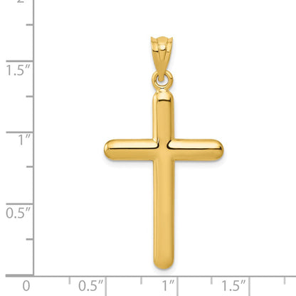 14K Gelbgold Poliertes Kreuz Anhänger** Alternative, sprachlich noch natürlicher: **14K Gelbgold Kreuzanhänger, poliert