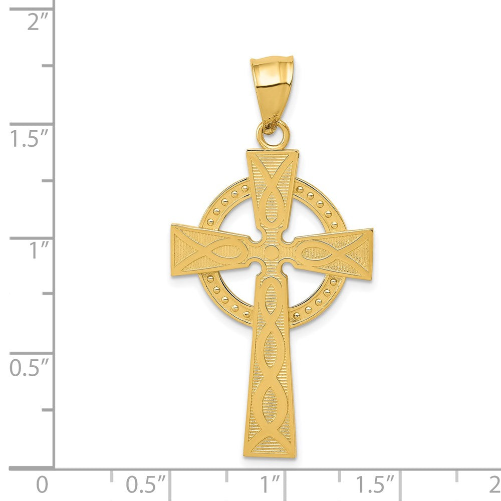14K Gelbgold Anhänger Keltisches Kreuz