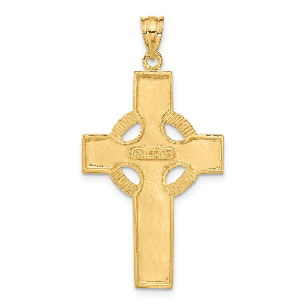 14K Gelbgold Keltisches Kreuz Anhänger