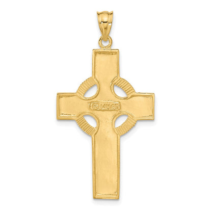 14K Gelbgold Keltisches Kreuz Anhänger