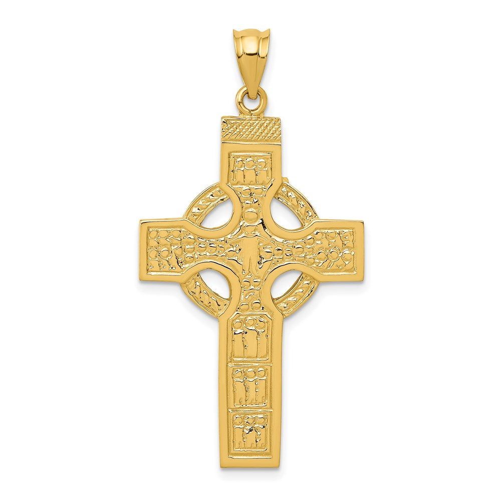 14K Gelbgold Keltisches Kreuz Anhänger