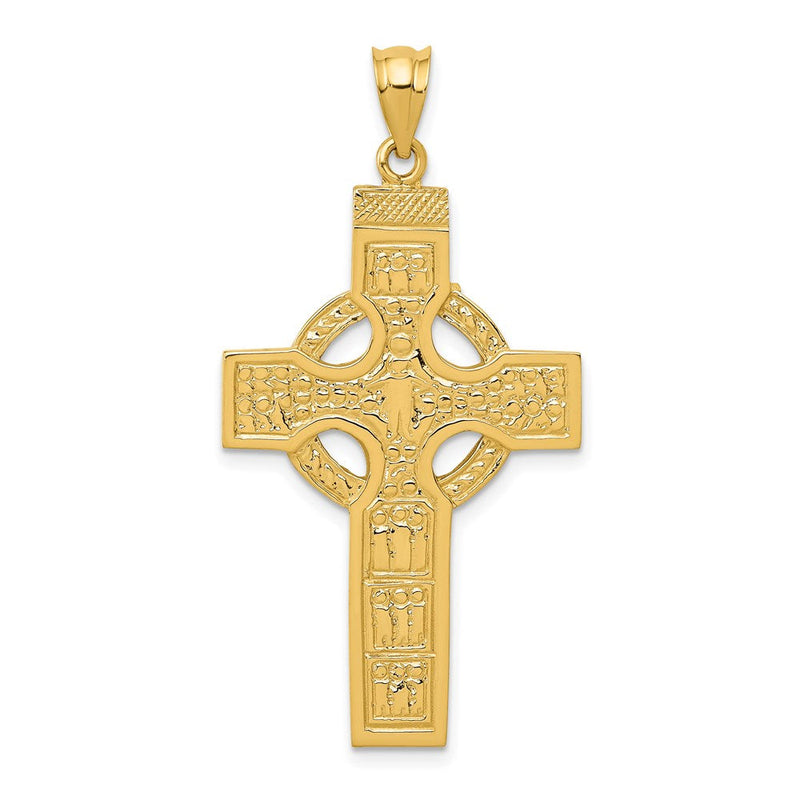 14K Gelbgold Keltisches Kreuz Anhänger
