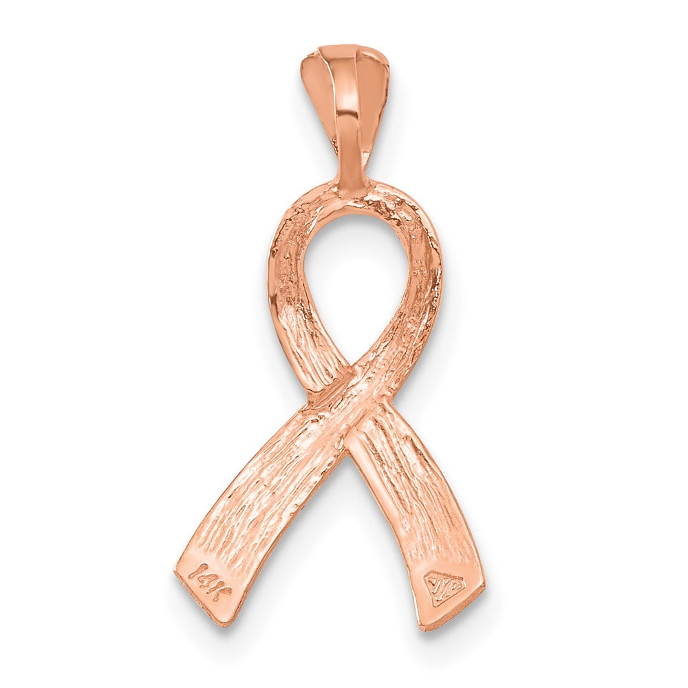 14K Roségold Diamantiert Bewusstsein Anhänger