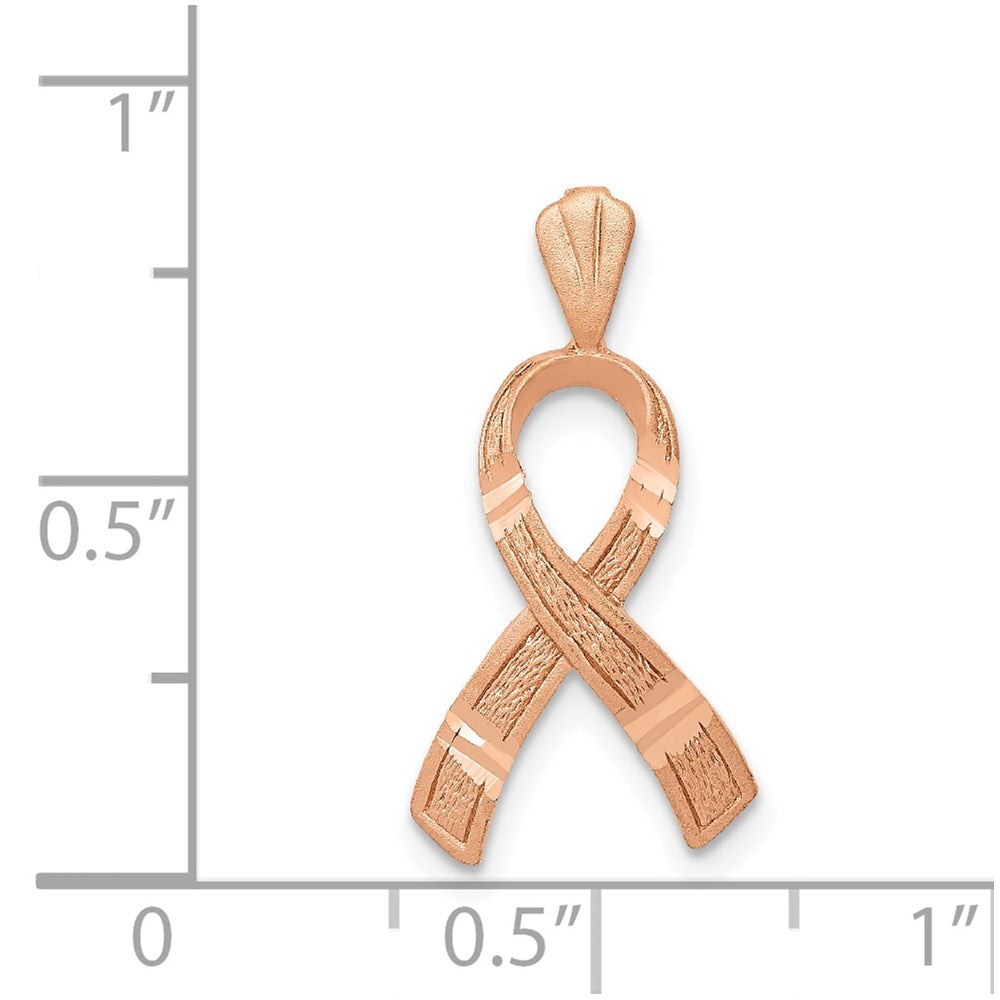 14K Roségold Diamantiert Bewusstsein Anhänger