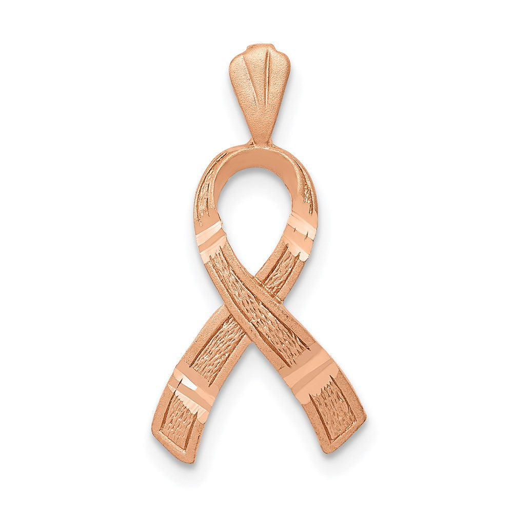 14K Roségold Diamantiert Bewusstsein Anhänger