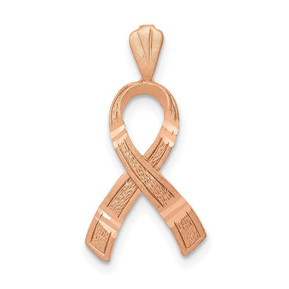 14K Roségold Diamantiert Bewusstsein Anhänger