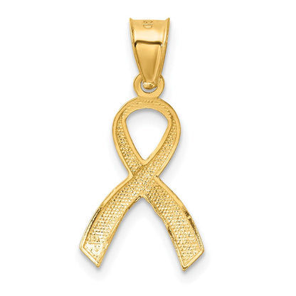 14K Gelbgold Diamantiert Bewusstsein Anhänger