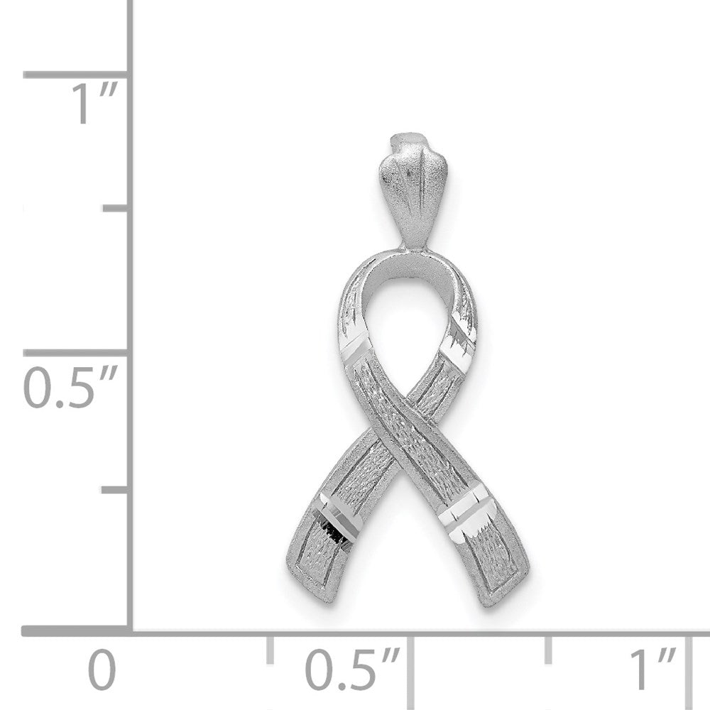 14K Weißgold Diamantiert Bewusstsein Anhänger