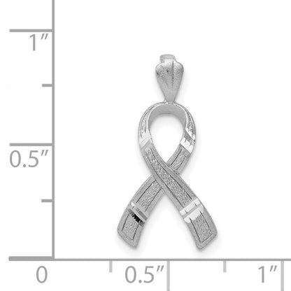 14K Weißgold Diamantiert Bewusstsein Anhänger