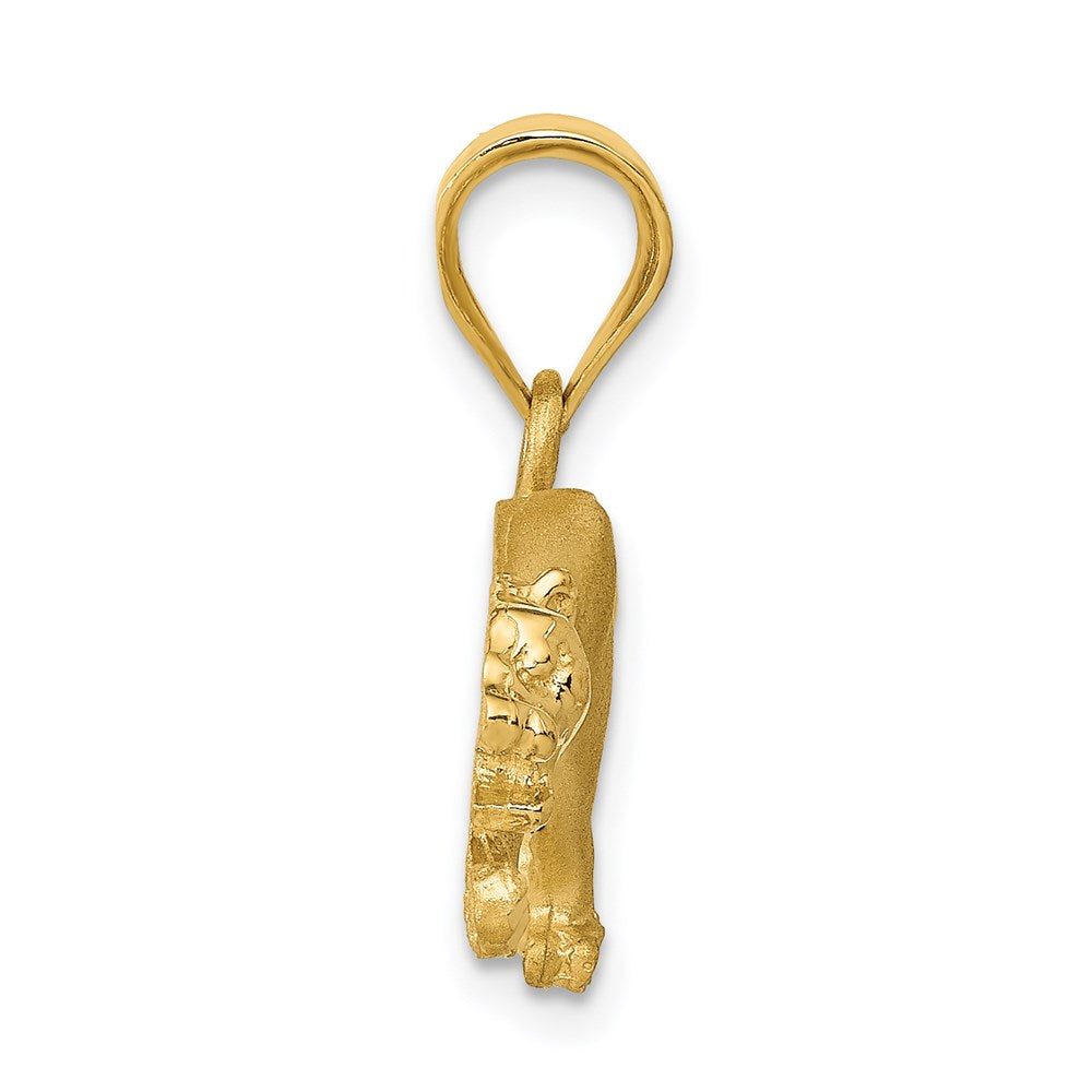 14K Gelbgold Panther-Anhänger