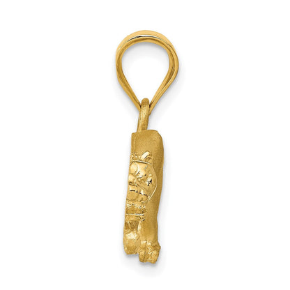 14K Gelbgold Panther-Anhänger
