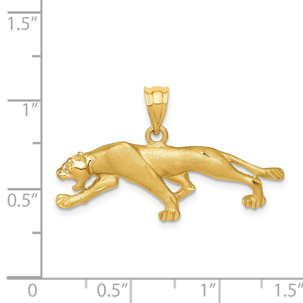 14K Gelbgold Panther-Anhänger