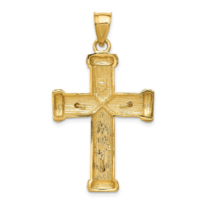 14K Bicolor Gold Kruzifix-Anhänger
