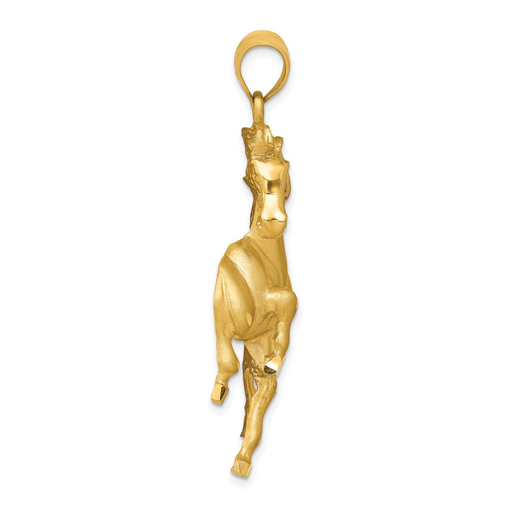 14K Gelbgold Pferd-Anhänger