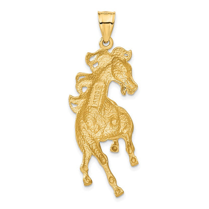 14K Gelbgold Pferd-Anhänger