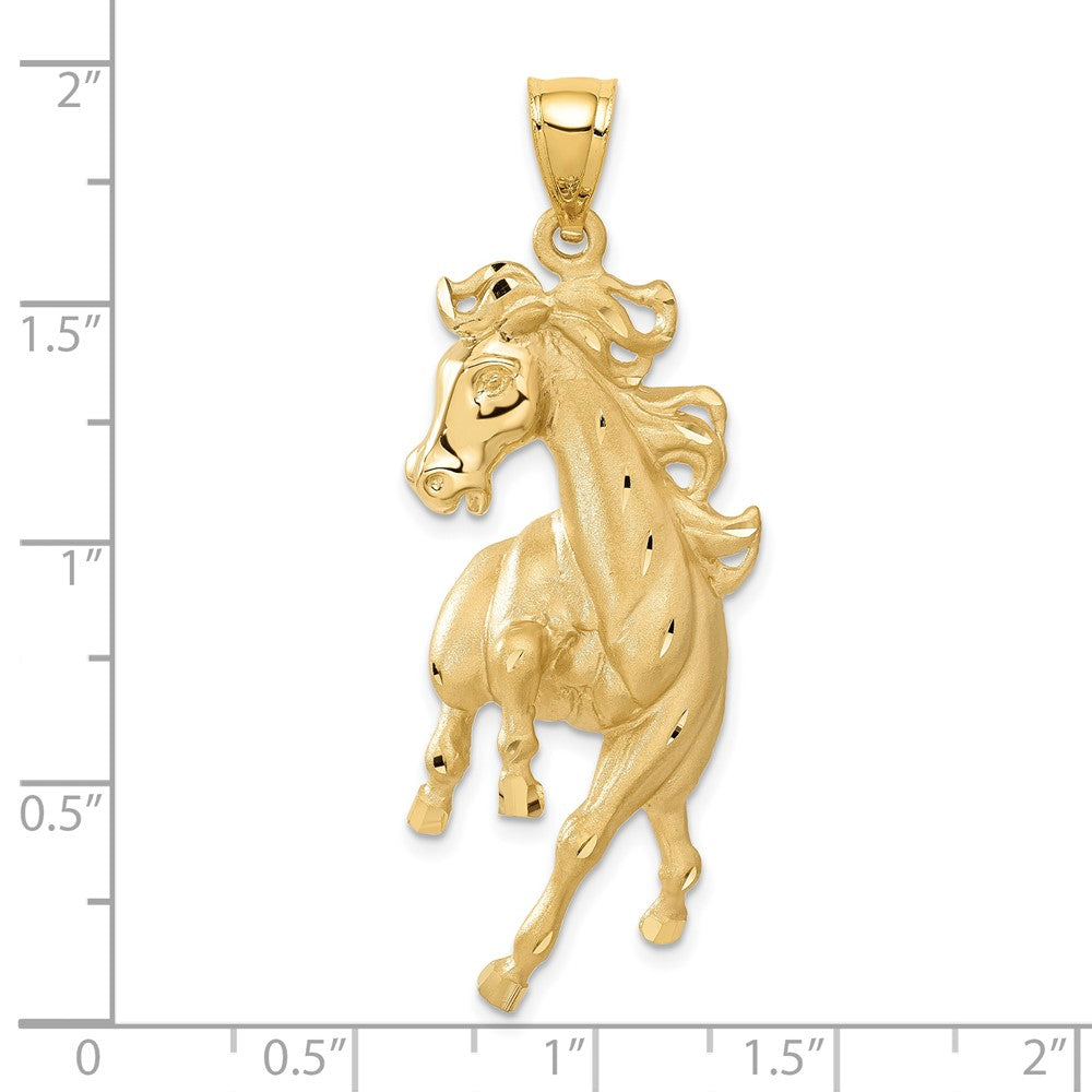 14K Gelbgold Pferd-Anhänger