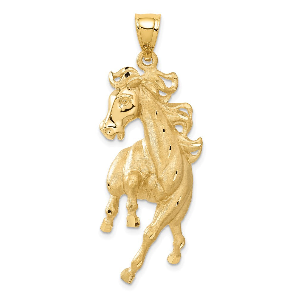 14K Gelbgold Pferd-Anhänger