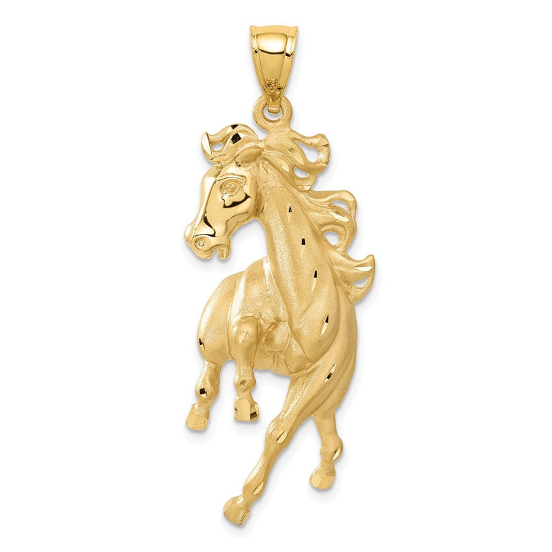 14K Gelbgold Pferd-Anhänger