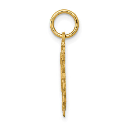 14K Gelbgold 25 in A Herz Charm
