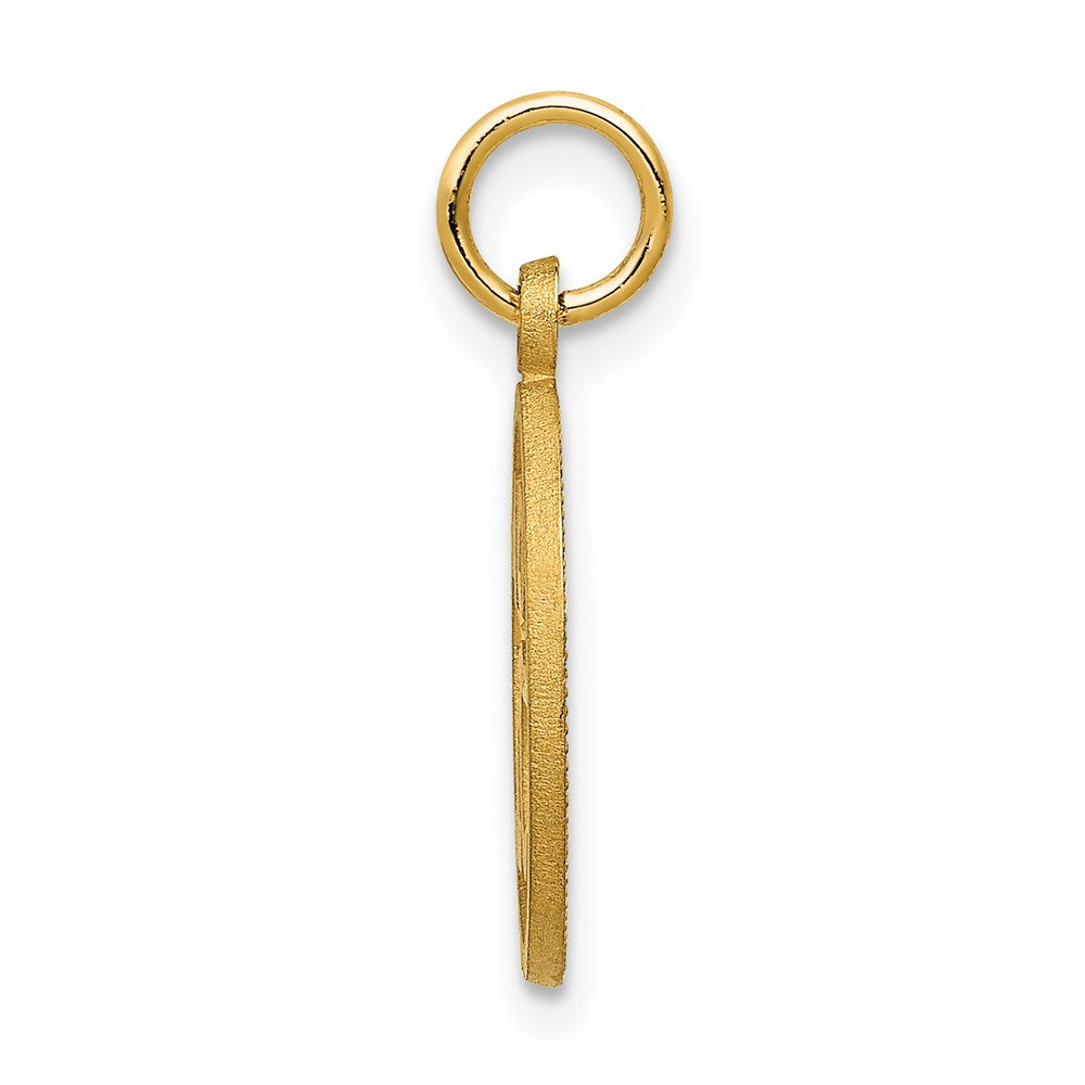 14K Gelbgold #16 in A Kreis Anhänger