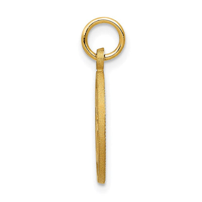 14K Gelbgold #16 in A Kreis Anhänger
