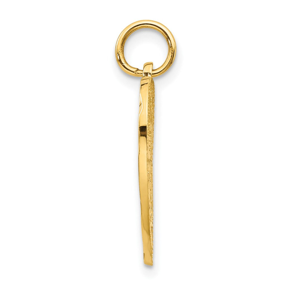 14K Gelbgold "SWEET 16" Charm in Herzform