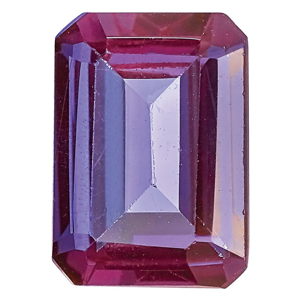 Edelstein Erzeugt Alexandrite 5x3mm Smaragdschliff