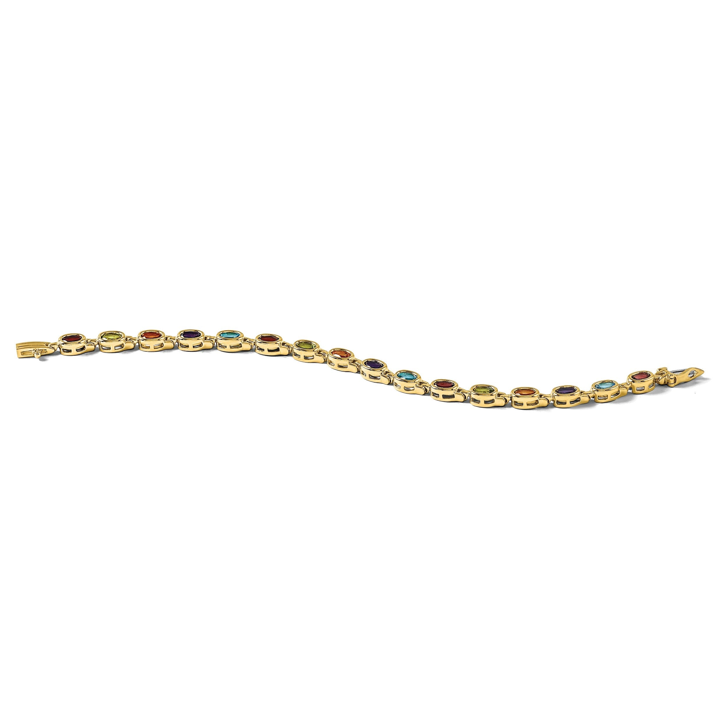 14K Gelbgold Anhänger mit Schachbrettschliff-Peridot und Diamant