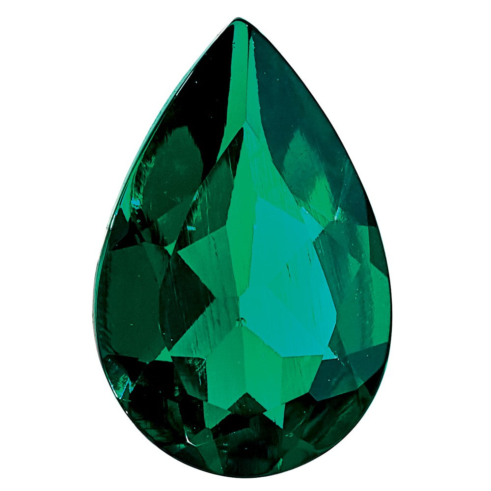 Edelstein Erzeugt Smaragd 6x4mm Tropfen