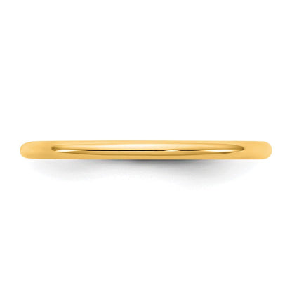 10K Gelbgold 10Ky 1,5 mm Standard Komfort-Fit-Ring Größe 9,5